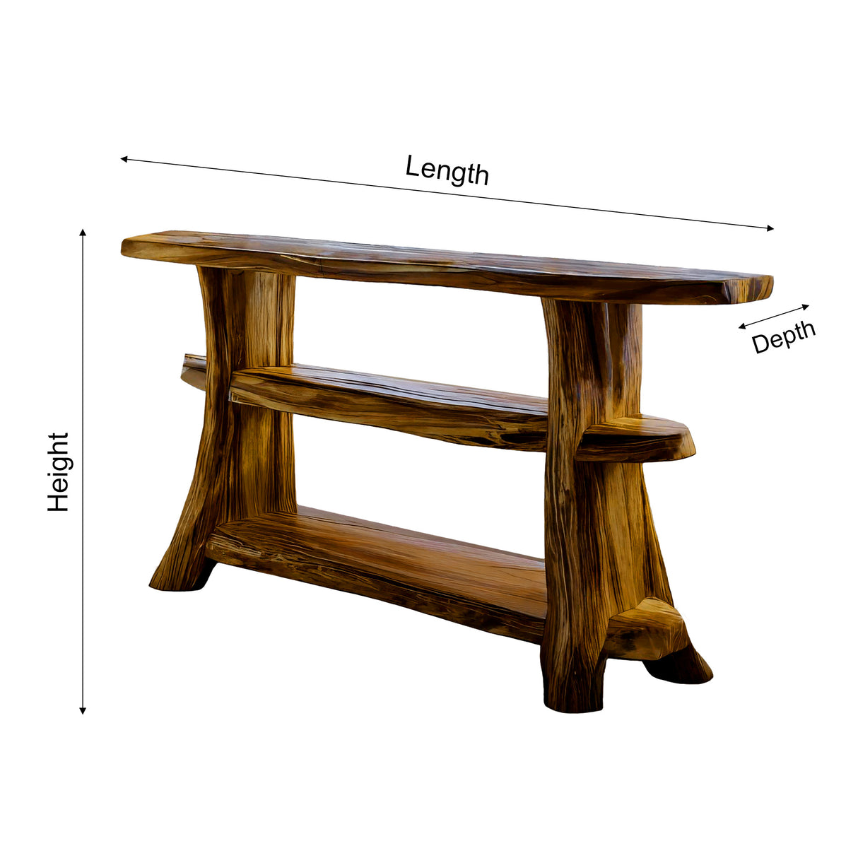 Nordgrain Live Edge Console Table - Timberustic Console Table