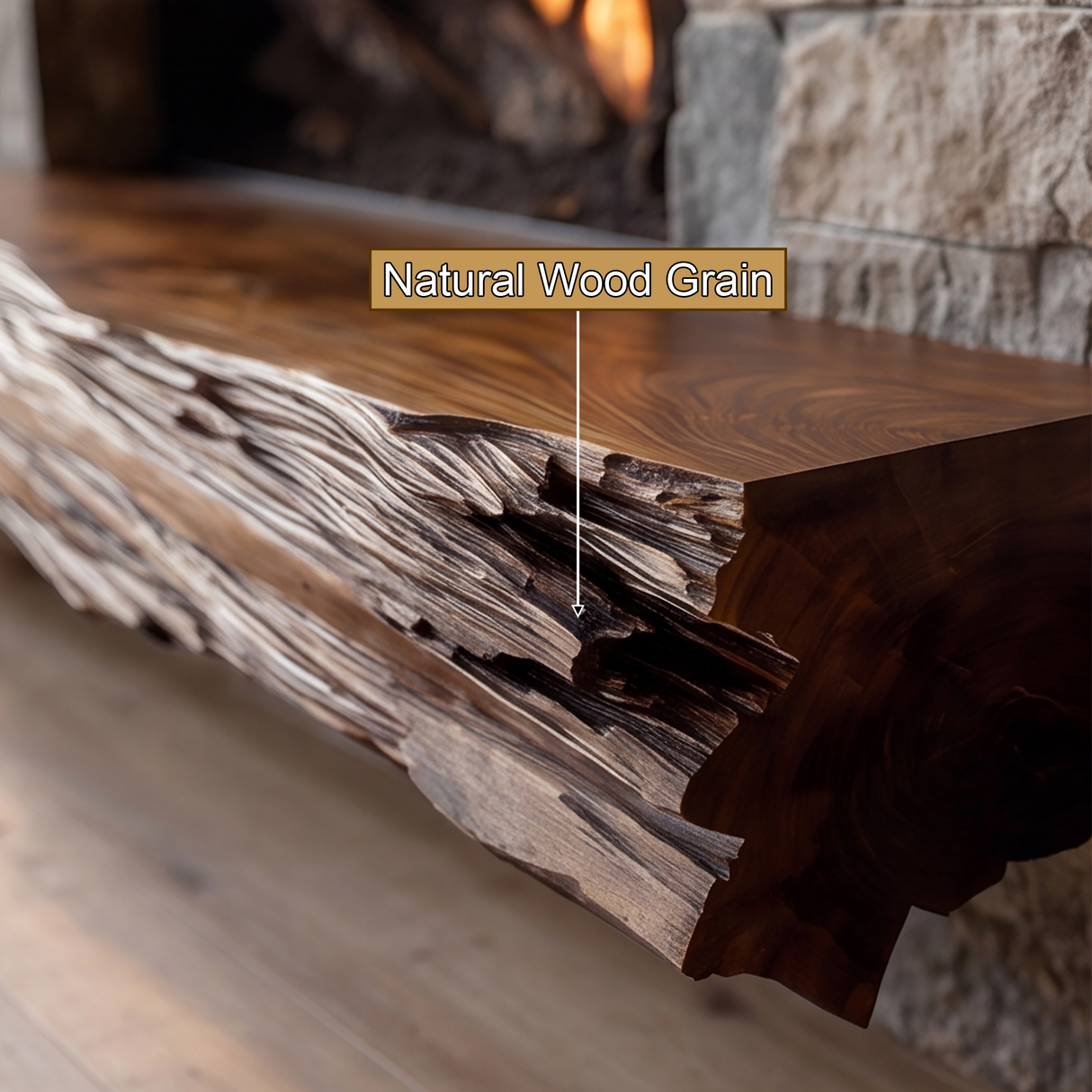 Norvarek Handcrafted Fireplace Mantel Shelf SPA242956