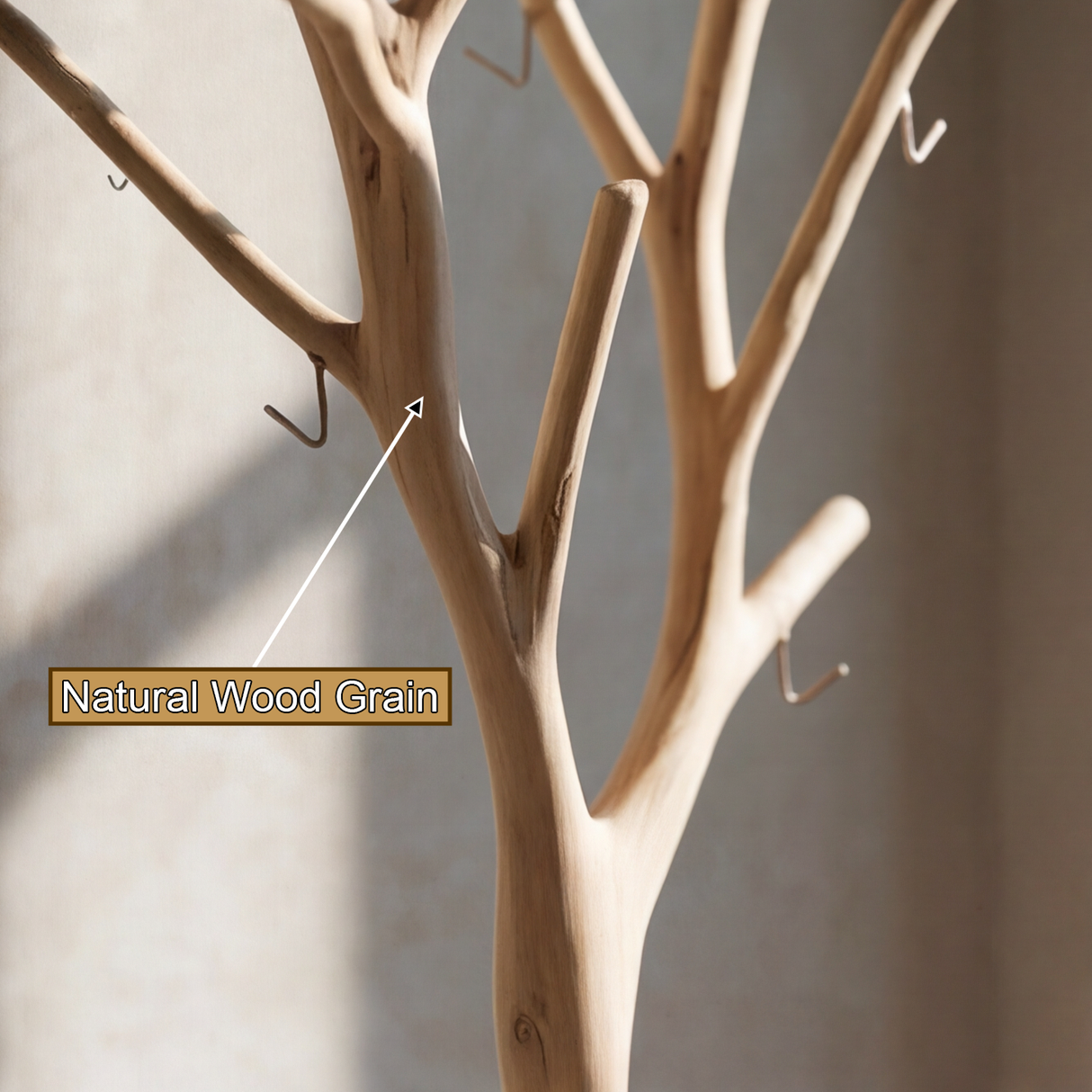 Norvayne Sculpted Solid Wood Tree Coat Rack - Timberustic Tree Coat Rack