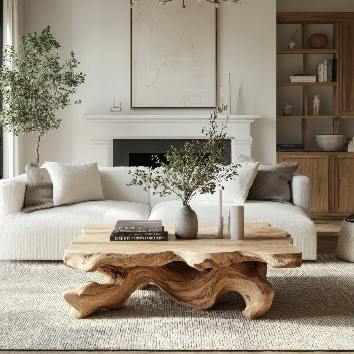 Norvelle Live Edge Solid Wood Coffee Table SPA364768 - Timberustic Coffee Table