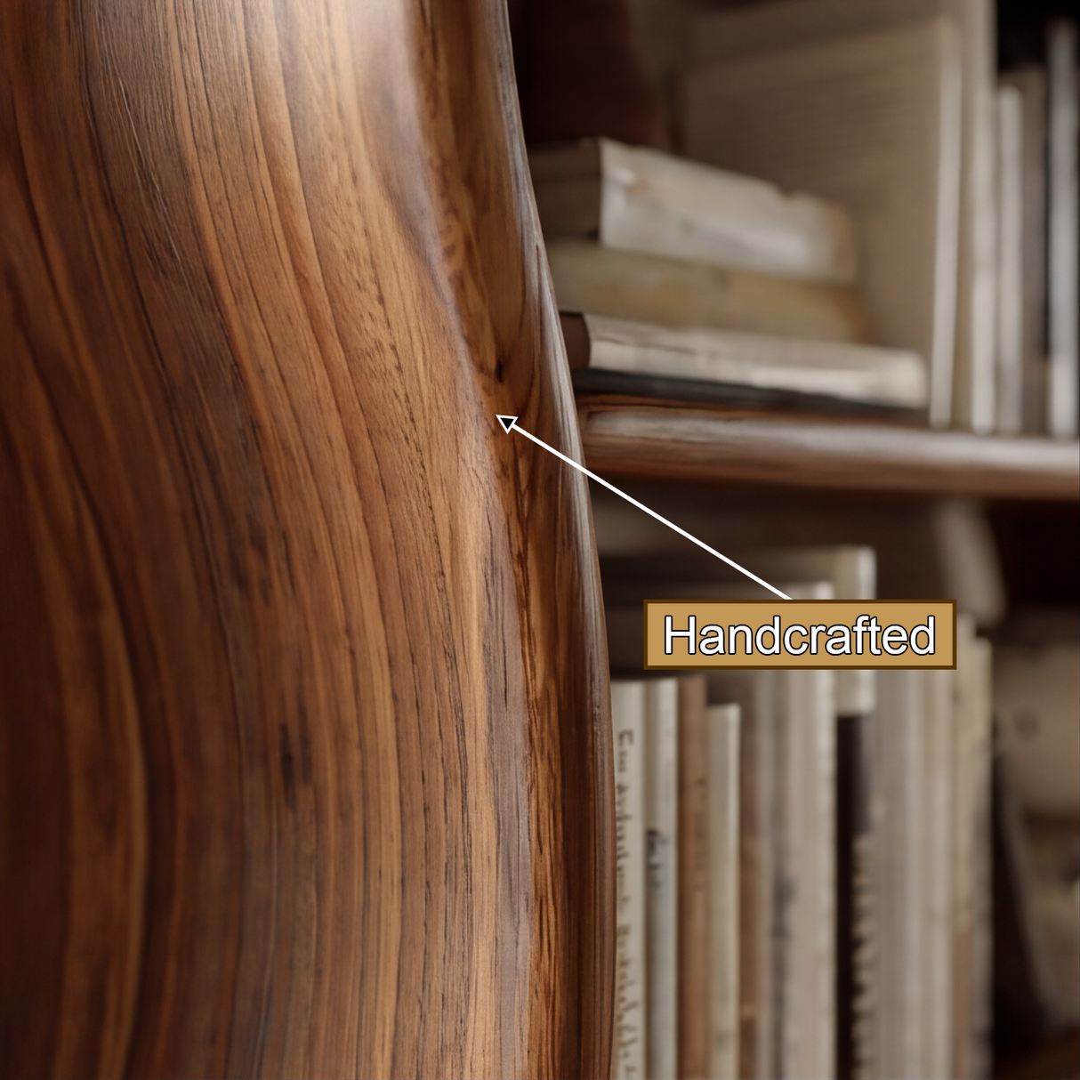 Norveth Handcrafted Solid Wood Bookshelf - Timberustic Bookshelf