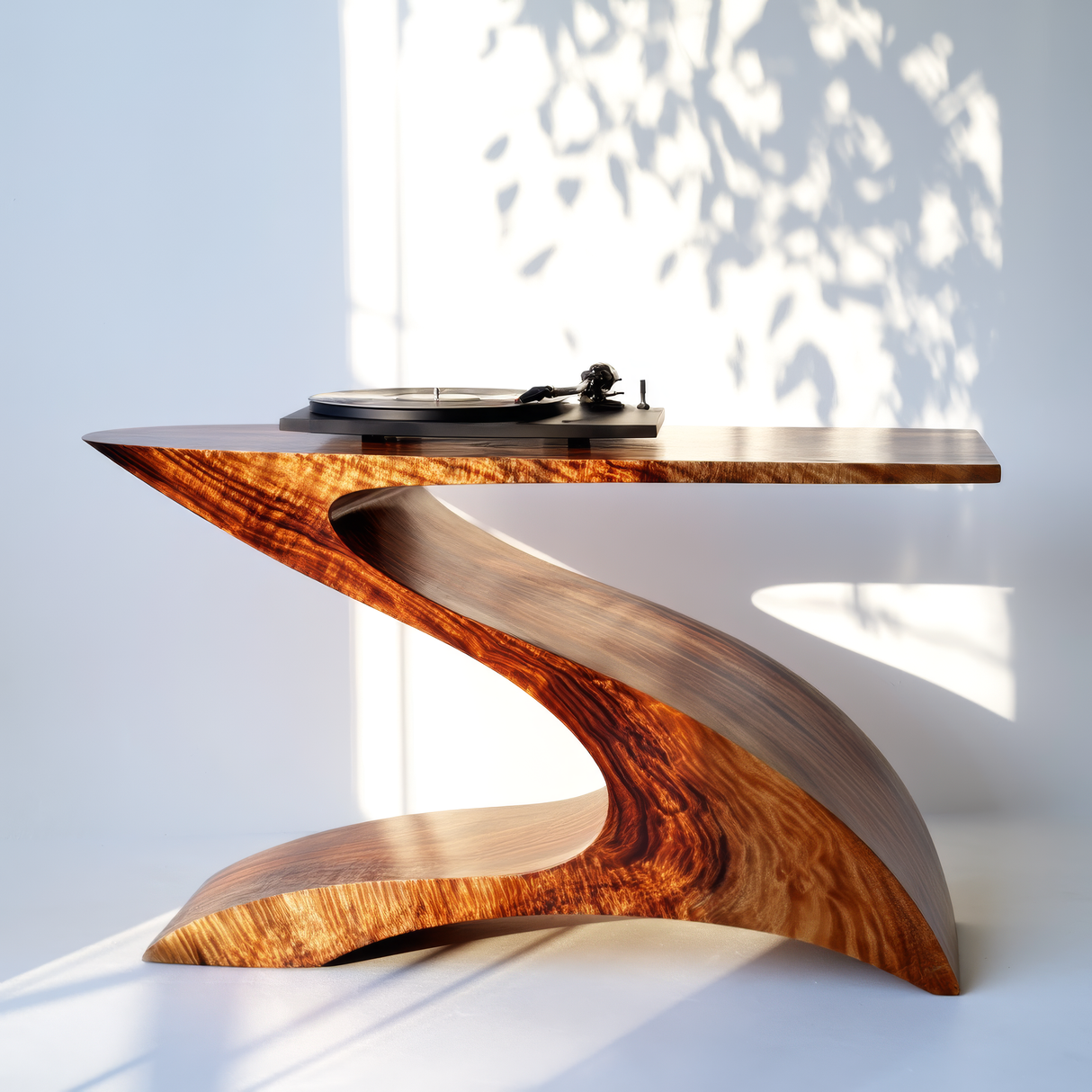 Nymeris Handcrafted Solid Wood Record Player Stand SPA248410