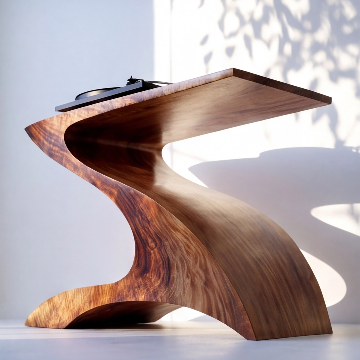 Nymeris Handcrafted Solid Wood Record Player Stand SPA248410
