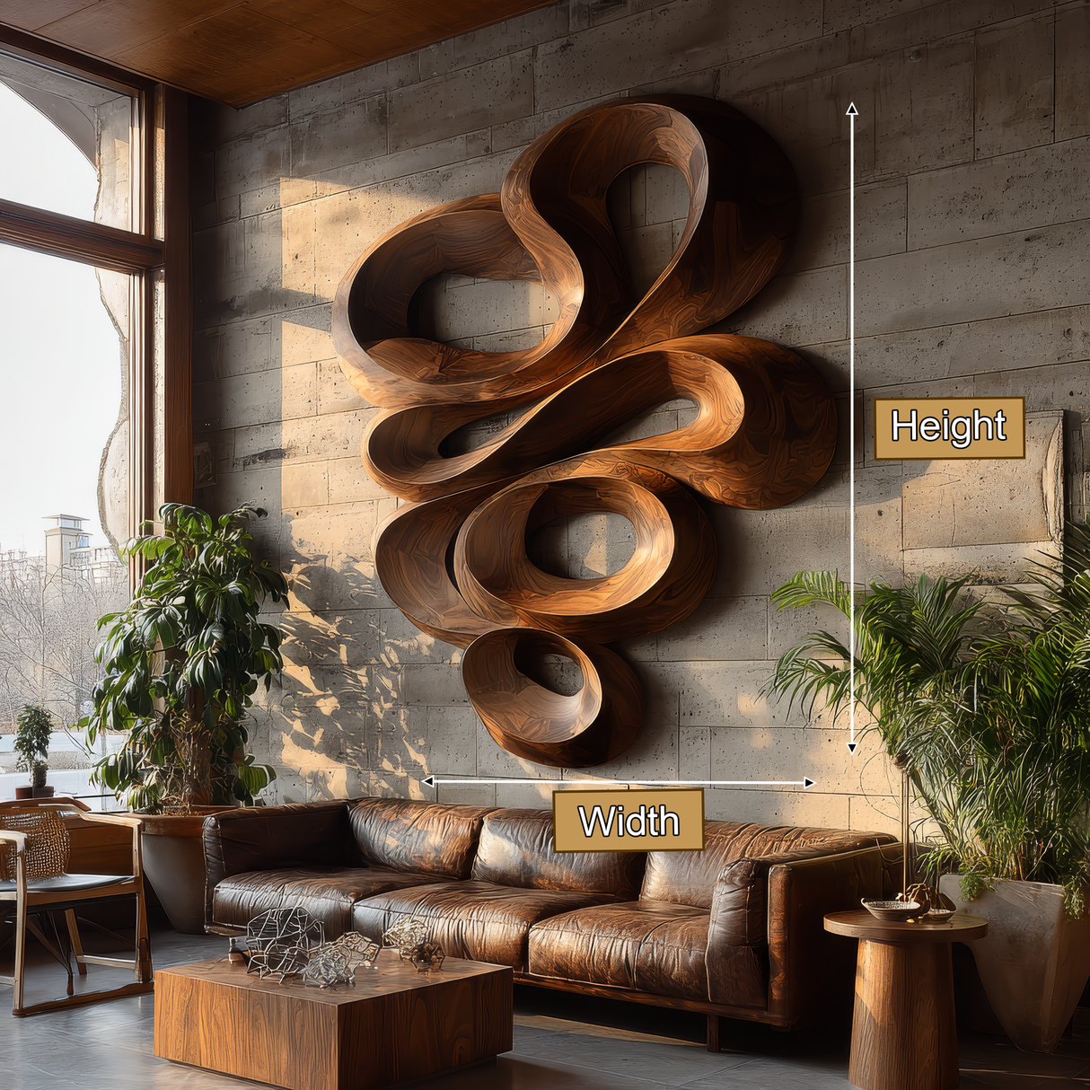 Nythera Sculpted Solid Wood Wall Art