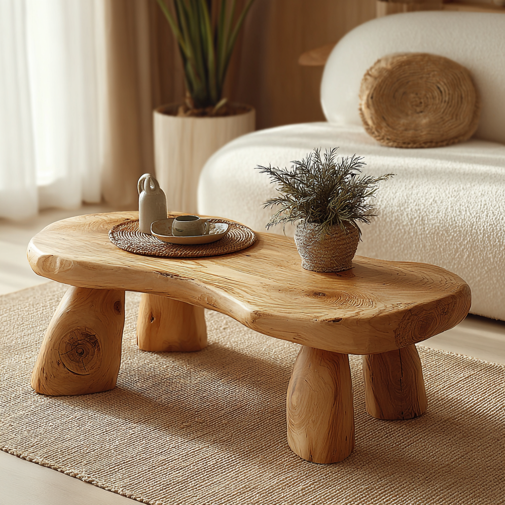 Orin Form Solid Wood Coffee Table - Timberustic Coffee Table