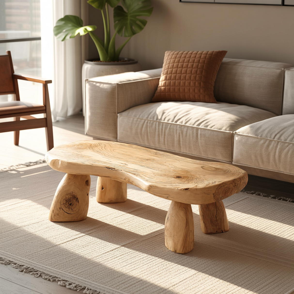 Orin Form Solid Wood Coffee Table - Timberustic Coffee Table