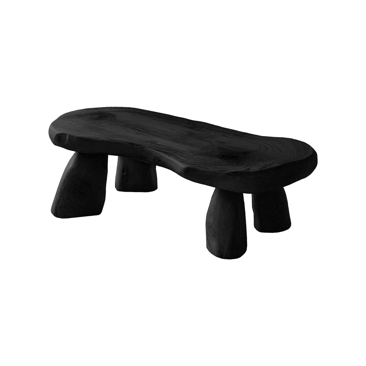 Orin Form Solid Wood Coffee Table Black - Timberustic Coffee Table
