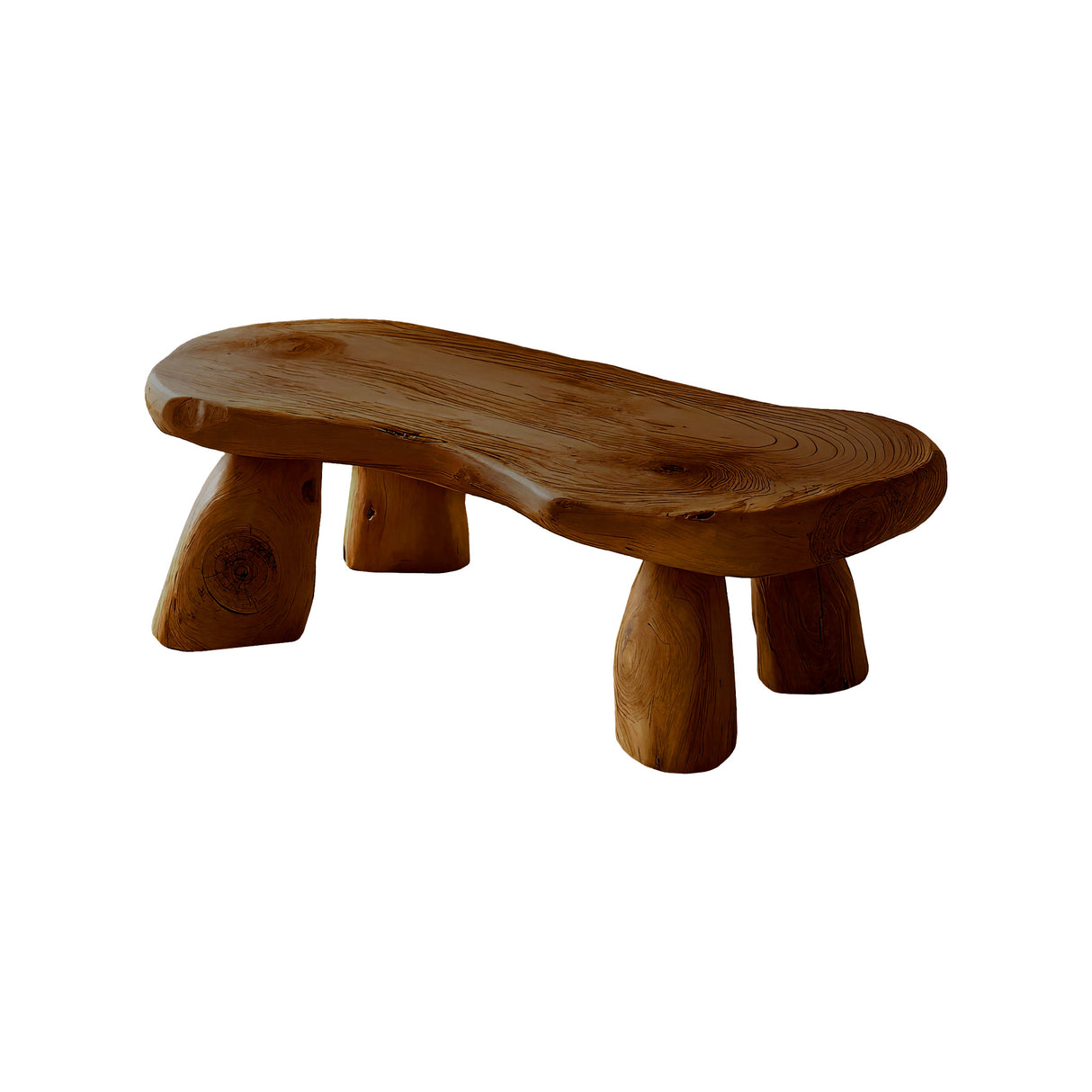 Orin Form Solid Wood Coffee Table Brown - Timberustic Coffee Table
