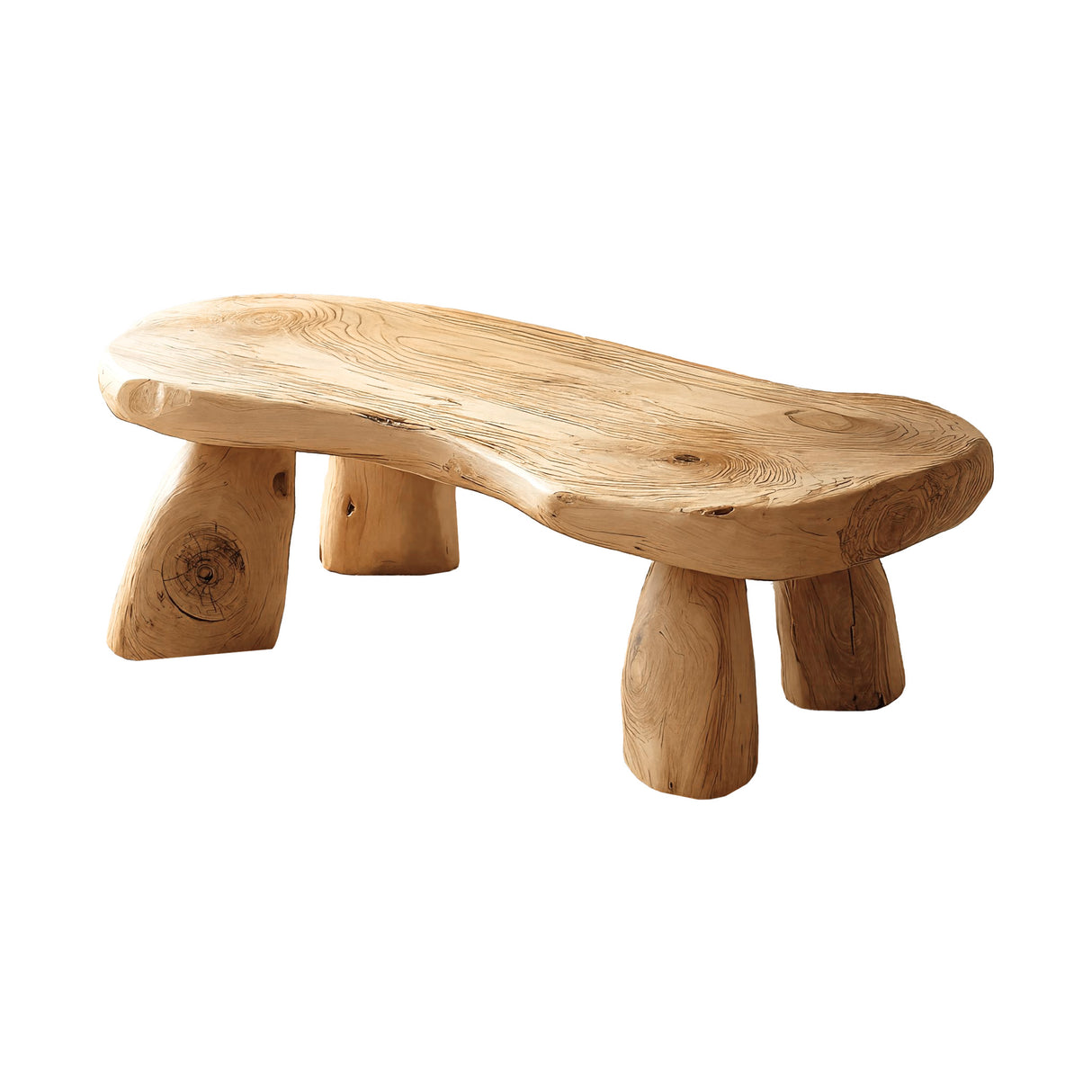 Orin Form Solid Wood Coffee Table Natural Oak - Timberustic Coffee Table