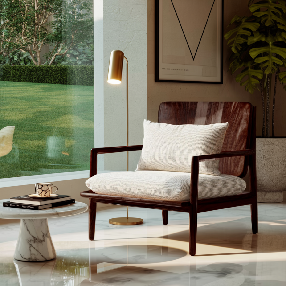 Orin Frame Solid Wood Lounge Chair - Timberustic Lounge Chair