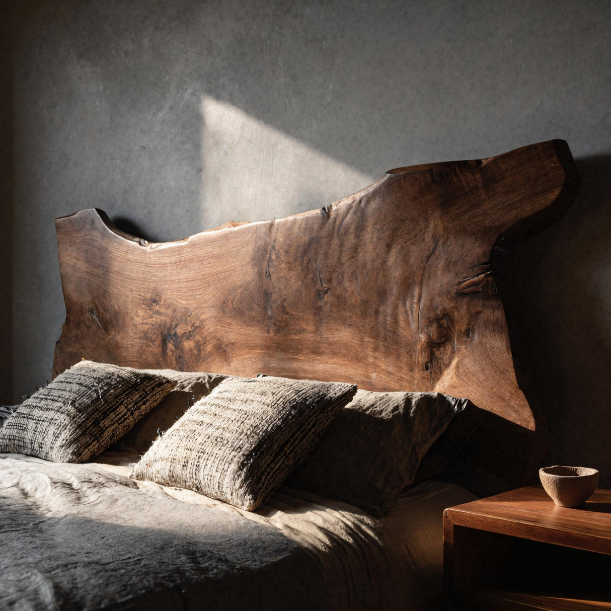 Orin Live-Edge Solid Wood Headboard