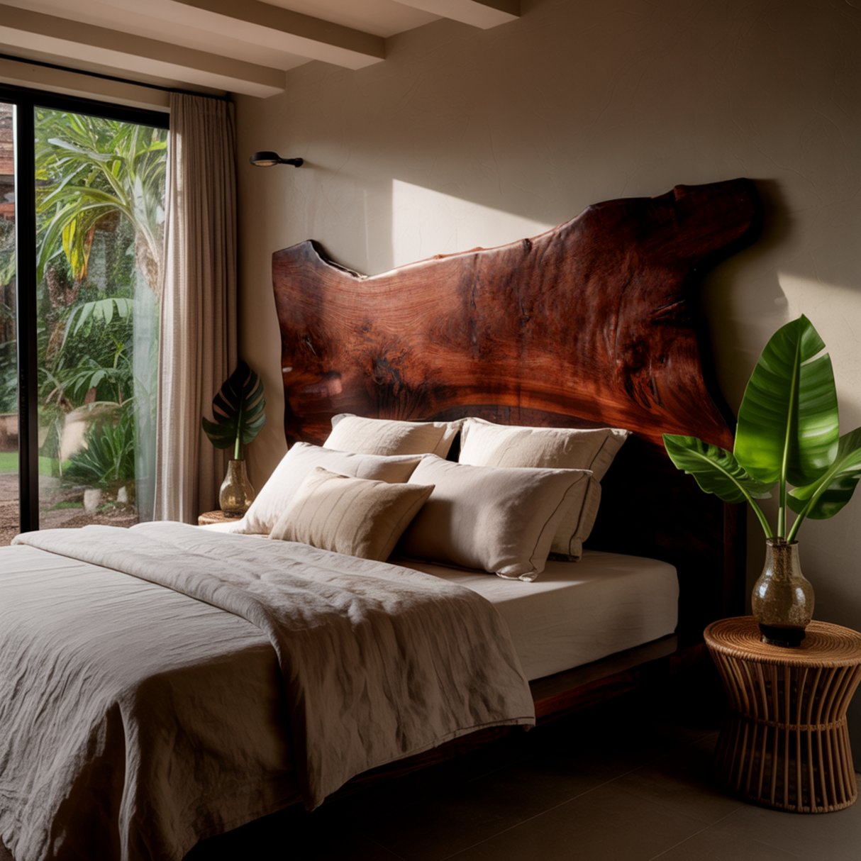 Orin Live-Edge Solid Wood Headboard