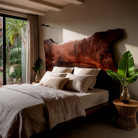 Orin Live-Edge Solid Wood Headboard