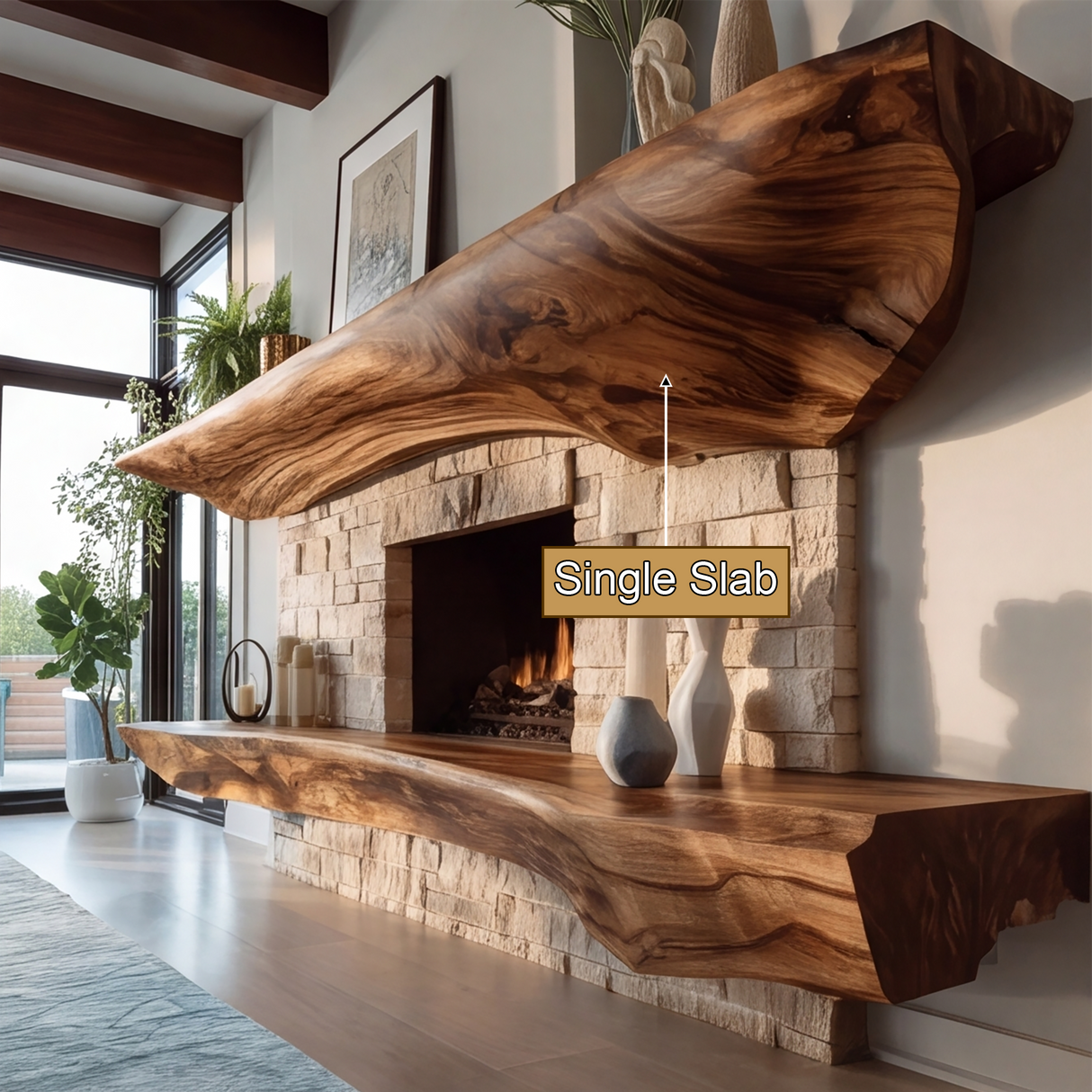 Orithen Sculpted Fireplace Mantel Shelf SPA925327