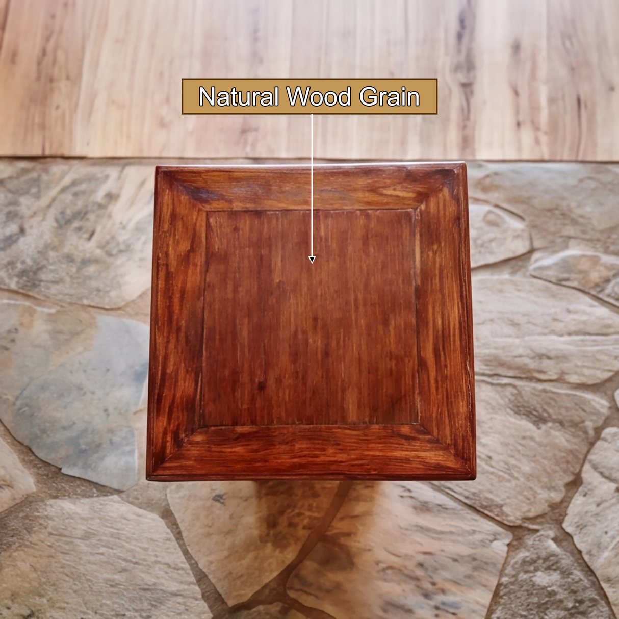 Orivane Sculpted Solid Wood Pedestal Stand - Timberustic Pedestal Stand