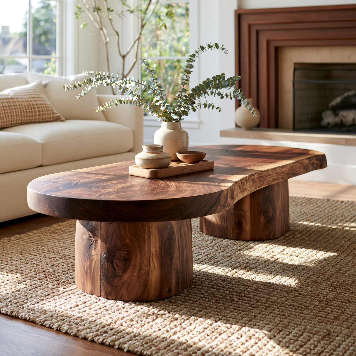Orivelle Live Edge Solid Wood Coffee Table SPA295713 - Timberustic Coffee Table
