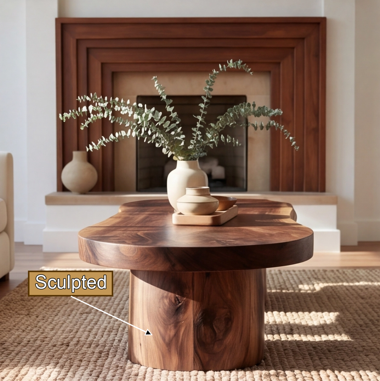 Orivelle Live Edge Solid Wood Coffee Table SPA295713 - Timberustic Coffee Table