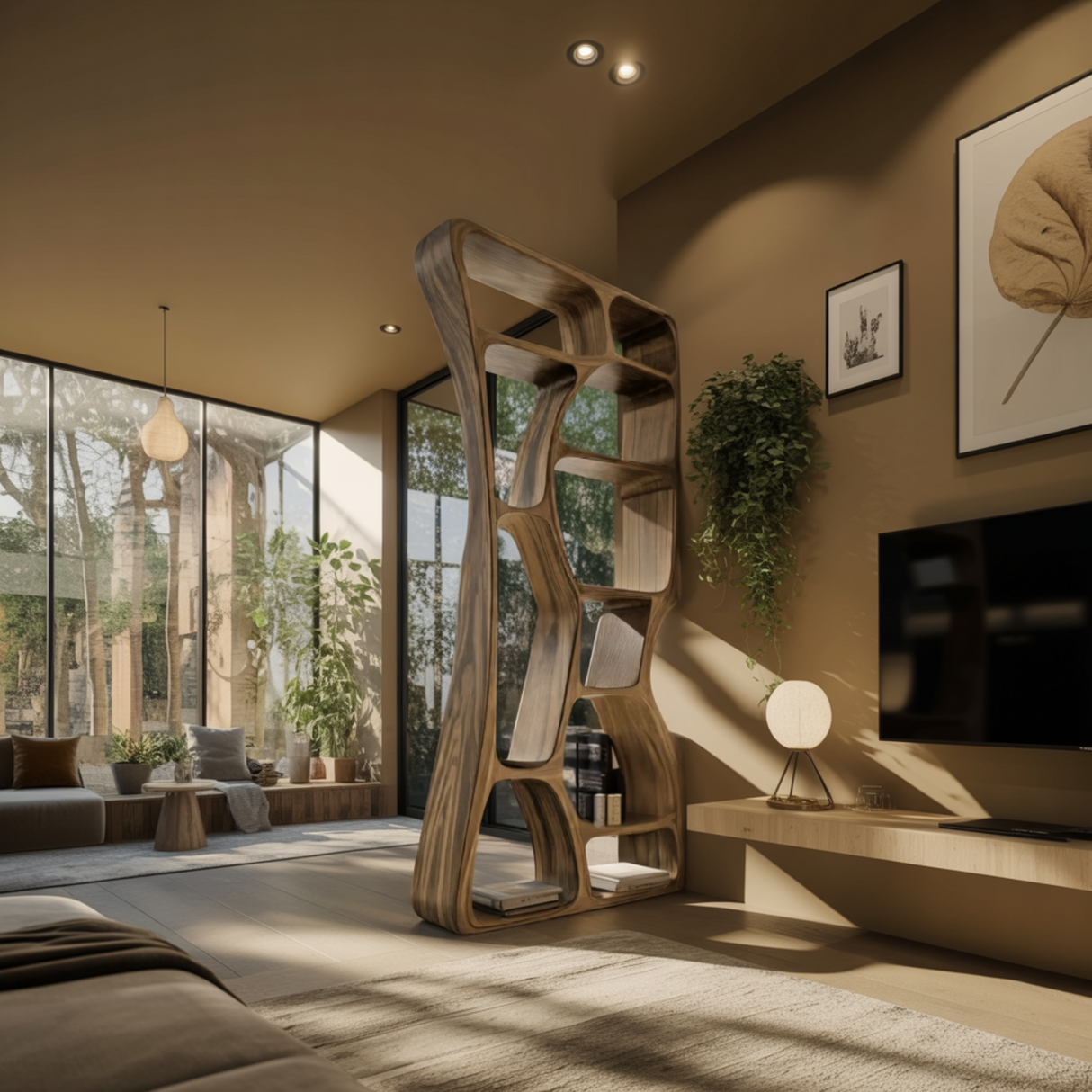 Orren Flowform Solid Wood Bookshelf - Timberustic Bookshelf