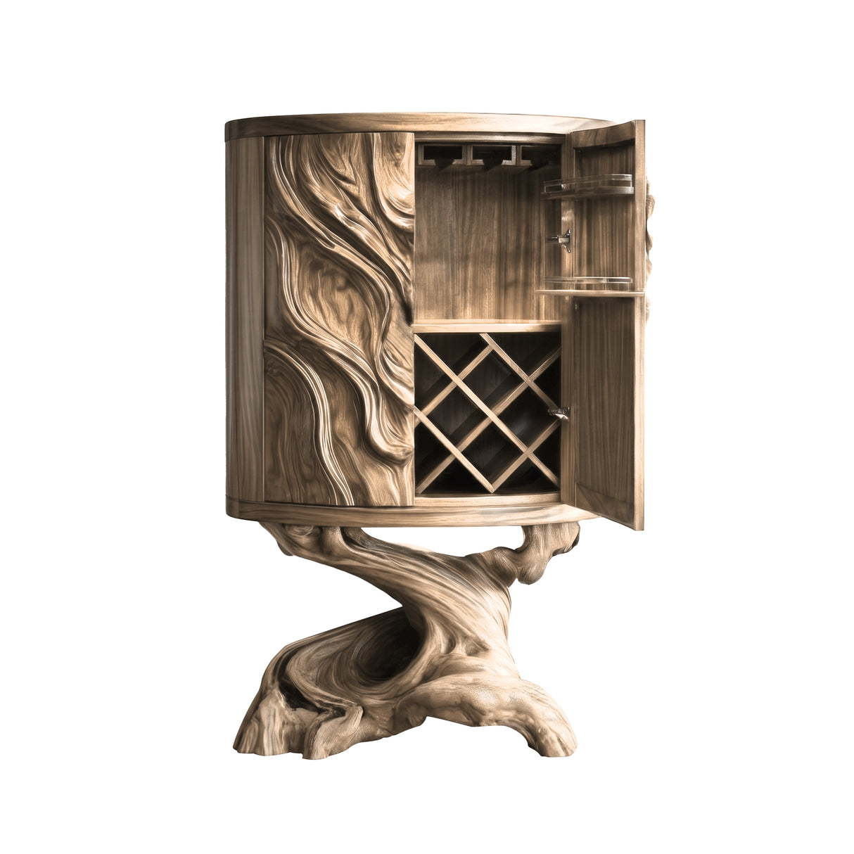 Orrenvale Handcrafted Solid Wood Bar Cabinet