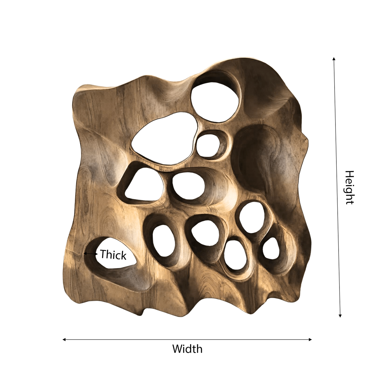 Orvane Sculpted Solid Wood Wall Art - Timberustic Wall Art