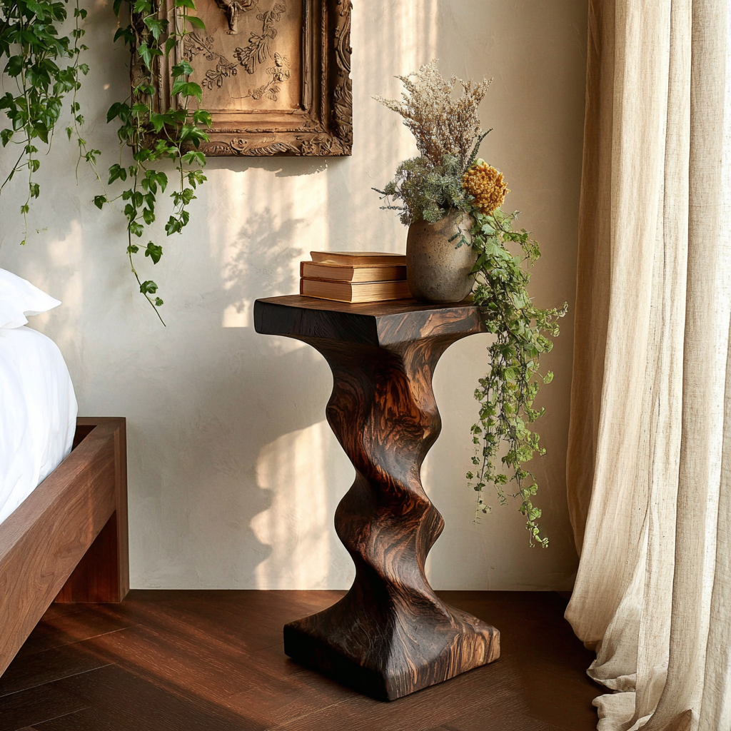 Orvella Solid Wood Pedestal Stand - Timberustic Pedestal Stand