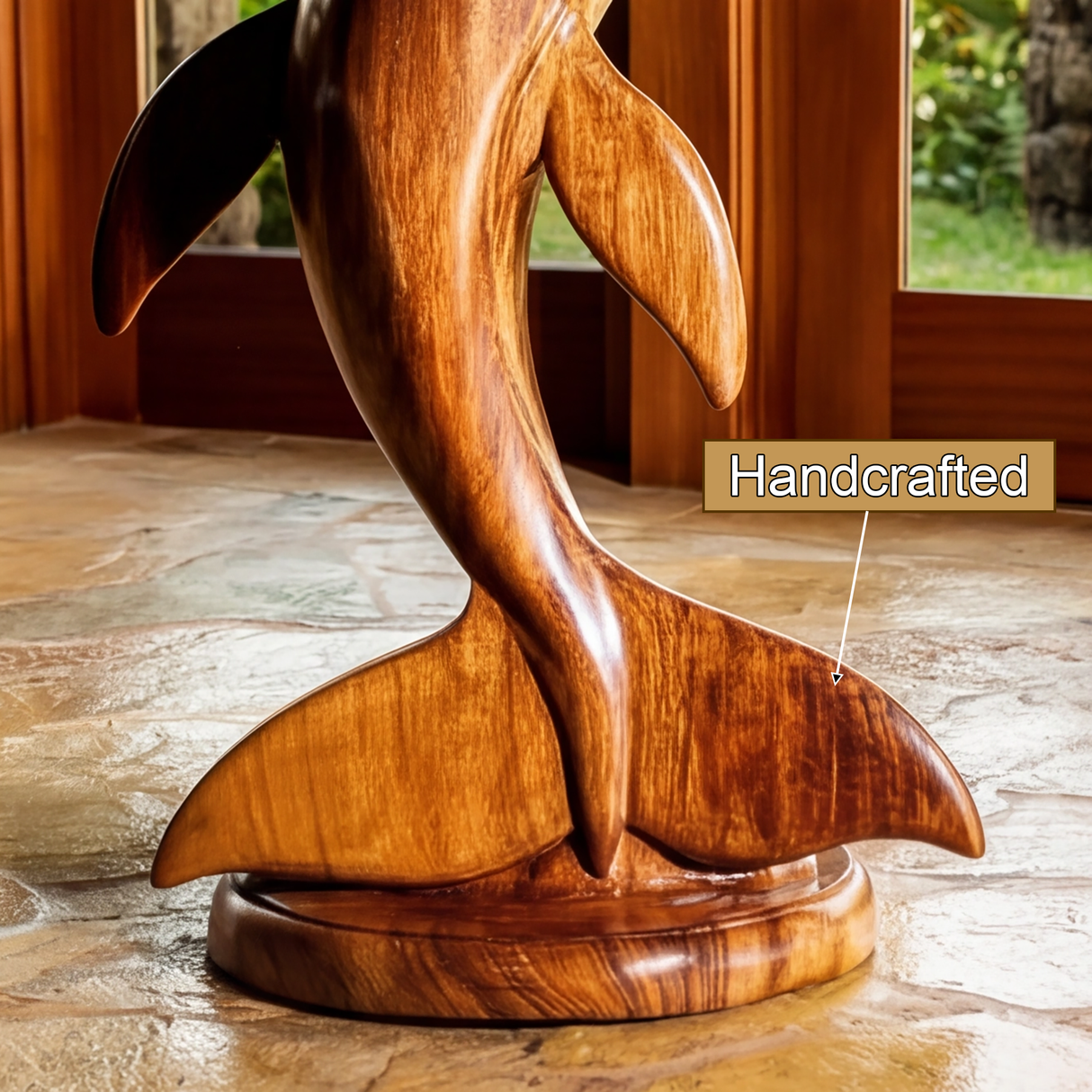 Orvion Sculpted Solid Wood Pedestal Stand - Timberustic Pedestal Stand