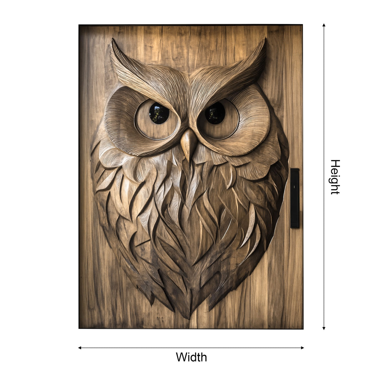 Orvion Sculpted Solid Wood Rectangular Double Doors - Timberustic Door