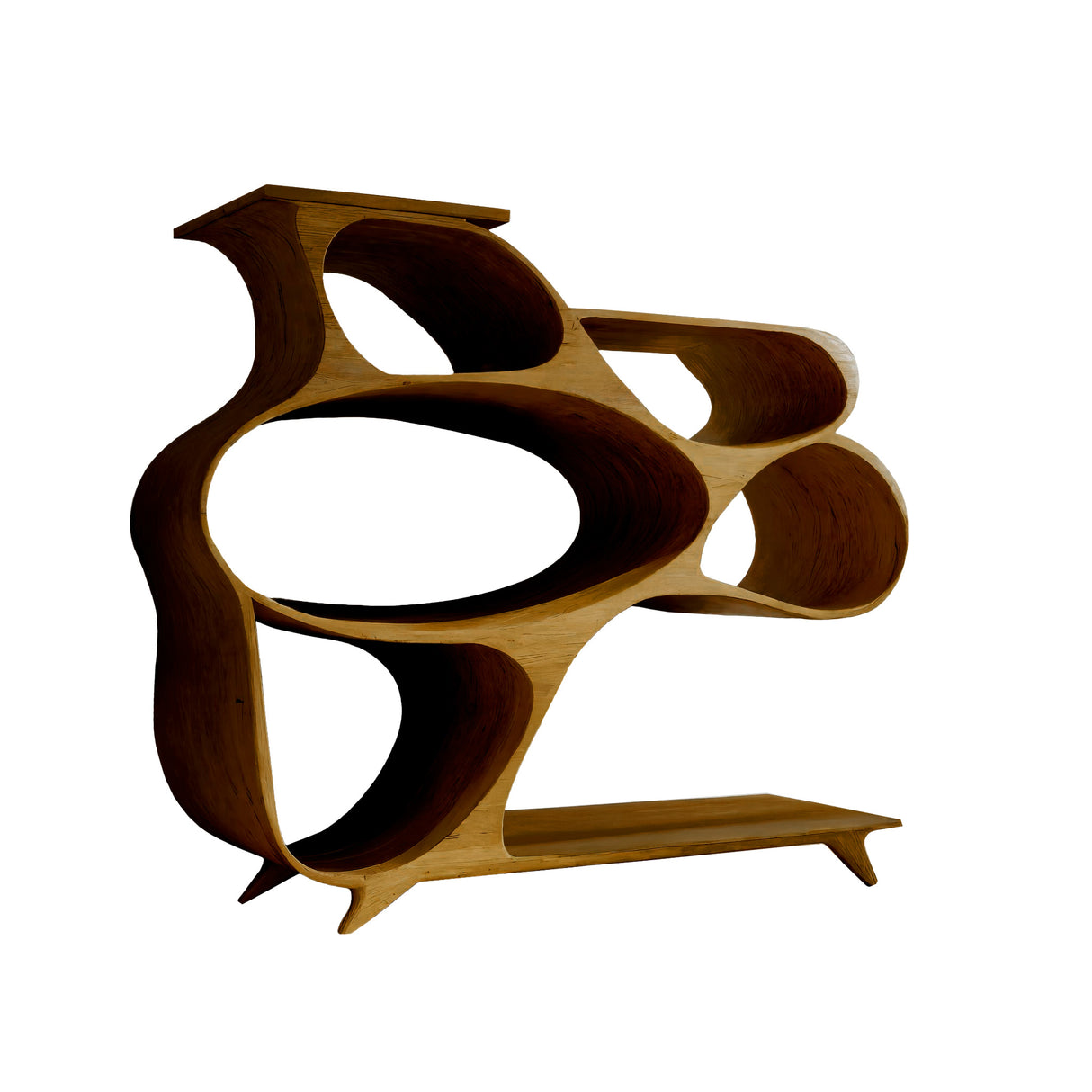 Ovallure Solid Wood Bookshelf Teak - Timberustic Bookshelf