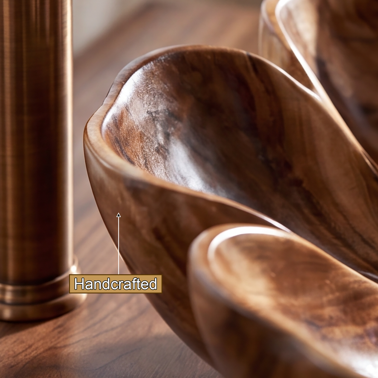 Petalora Handcrafted Solid Wood Flower Vessel Sink - Timberustic Vessel Sinks