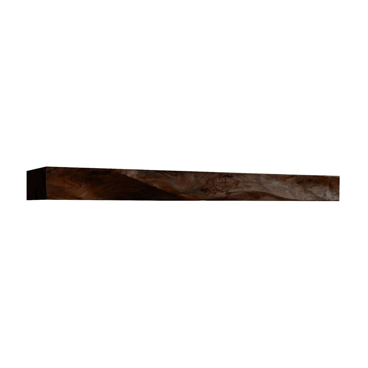 Ravaryn Handcrafted Solid Wood Fireplace Mantel Shelf Dark Walnut - Timberustic Fireplace Mantel Shelf