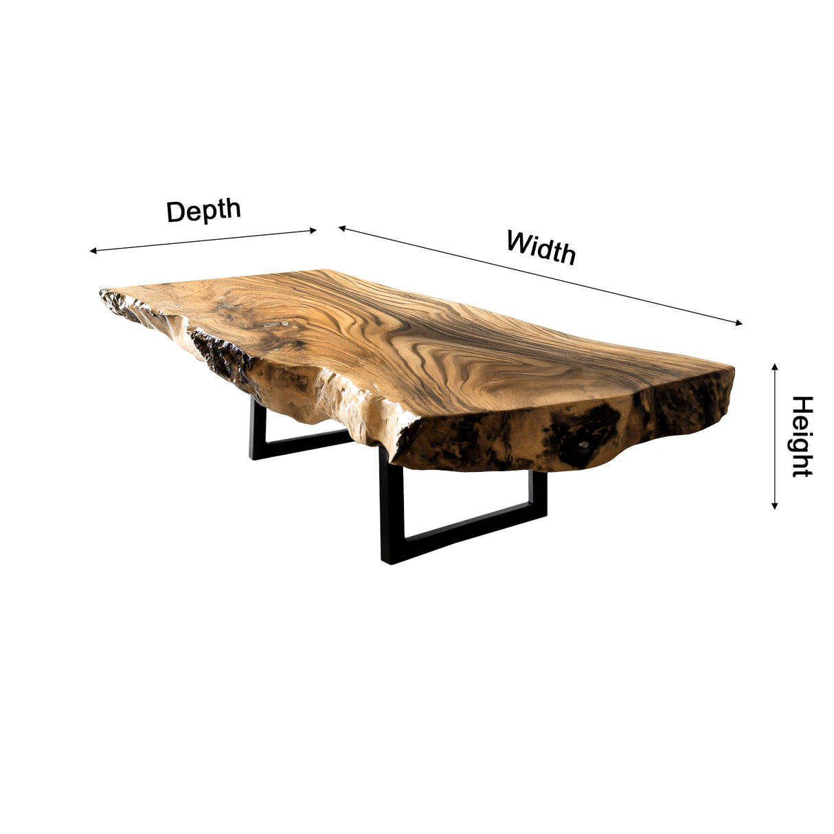 Ravelle Live Edge Solid Wood Coffee Table - Timberustic Coffee Table