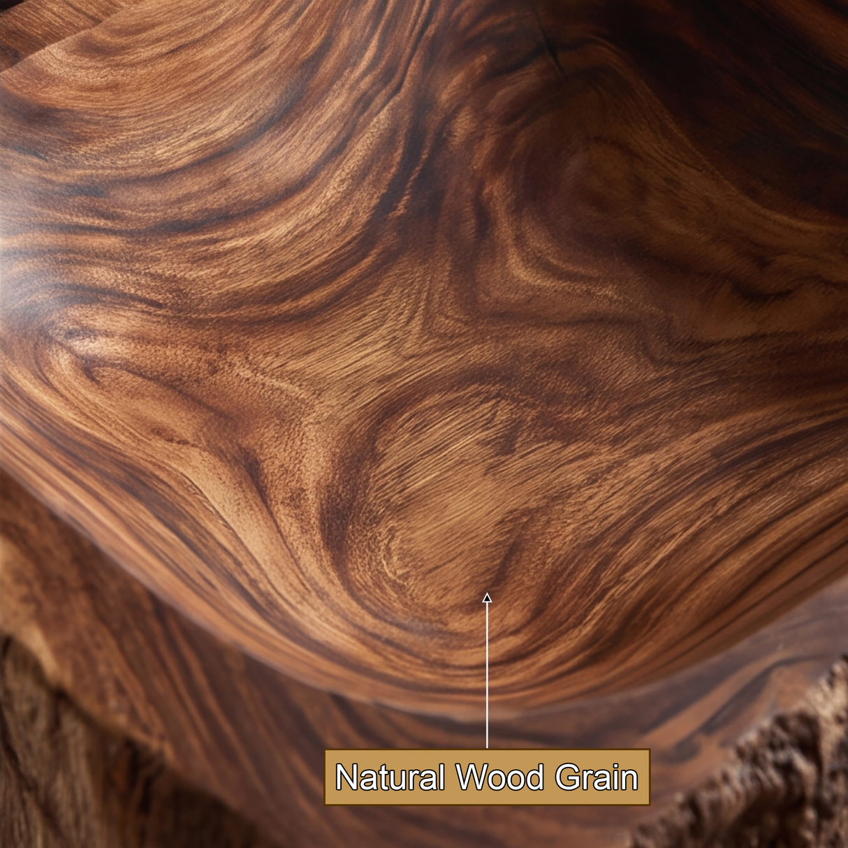 Ravenbark Handcrafted Solid Wood Rustic Edge Vessel Sink - Timberustic Vessel Sinks