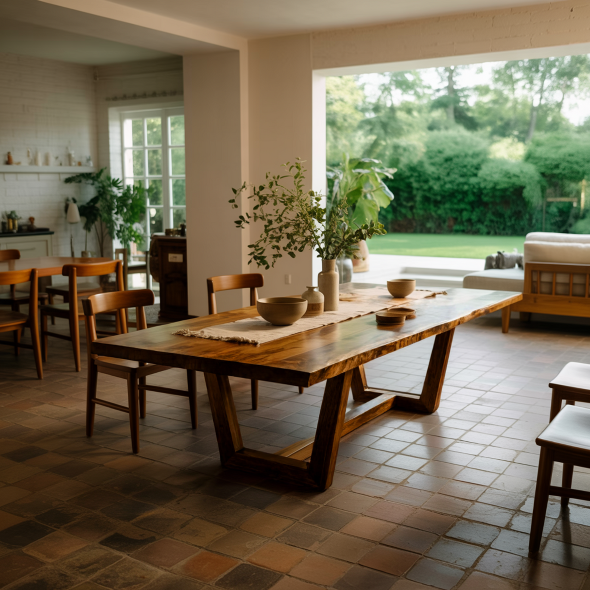 Ravennor Live Edge Solid Wood Dining Table - Timberustic Dining Table