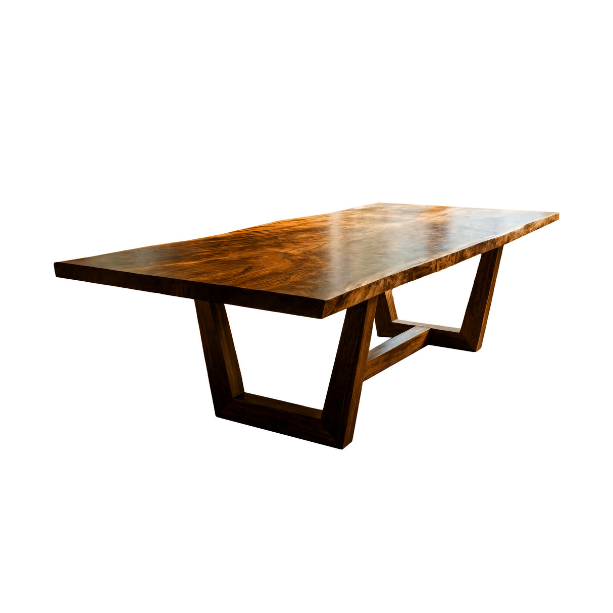 Ravennor Live Edge Solid Wood Dining Table Brown - Timberustic Dining Table