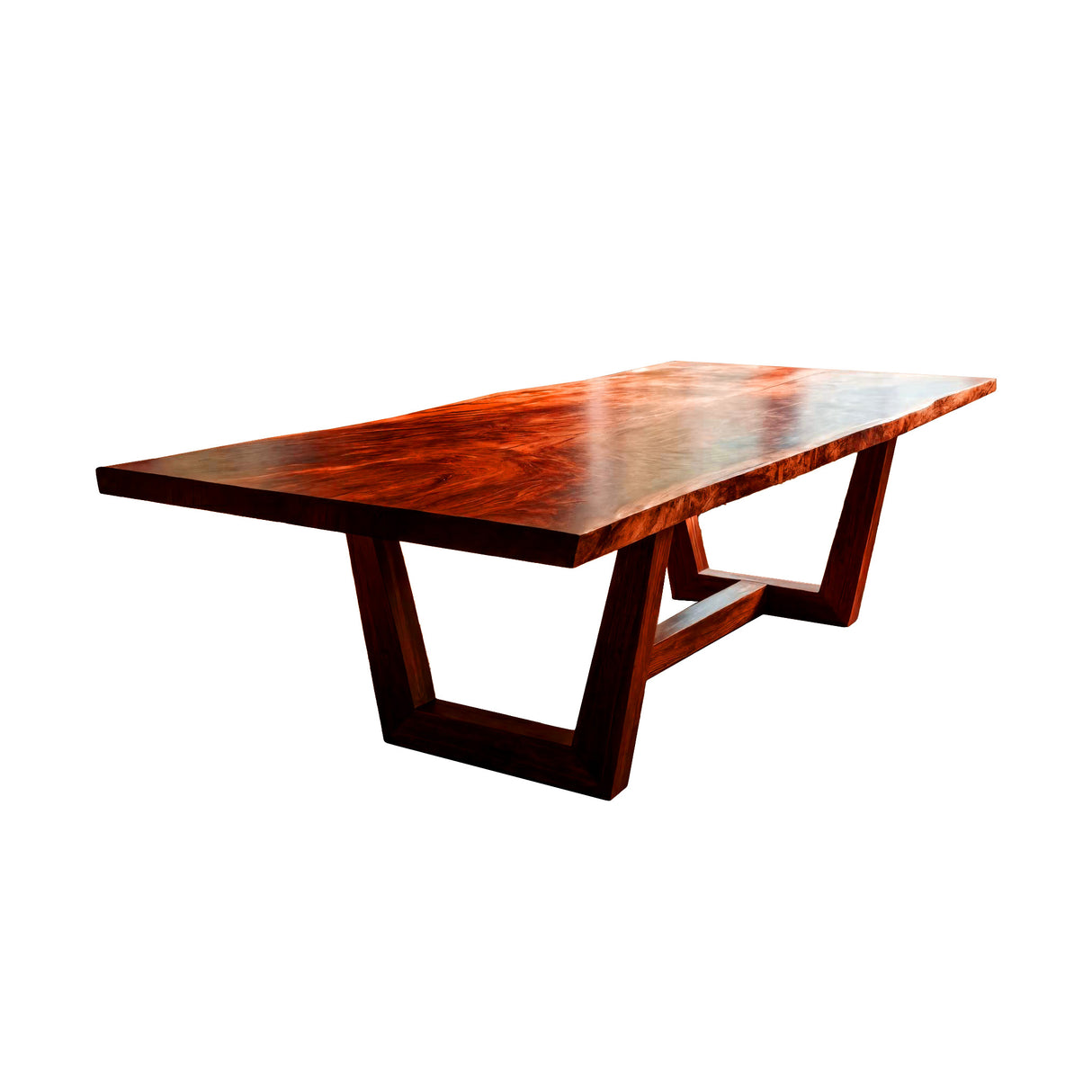 Ravennor Live Edge Solid Wood Dining Table Mahogany - Timberustic Dining Table