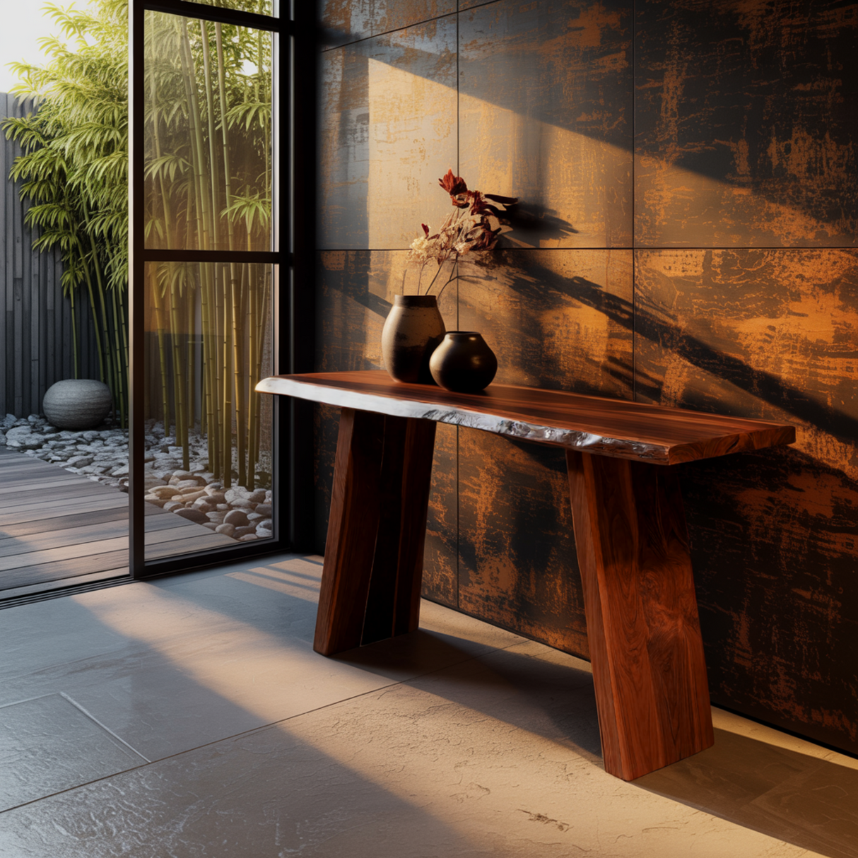 Ravine Edge Solid Wood Console Table - Timberustic Console Table