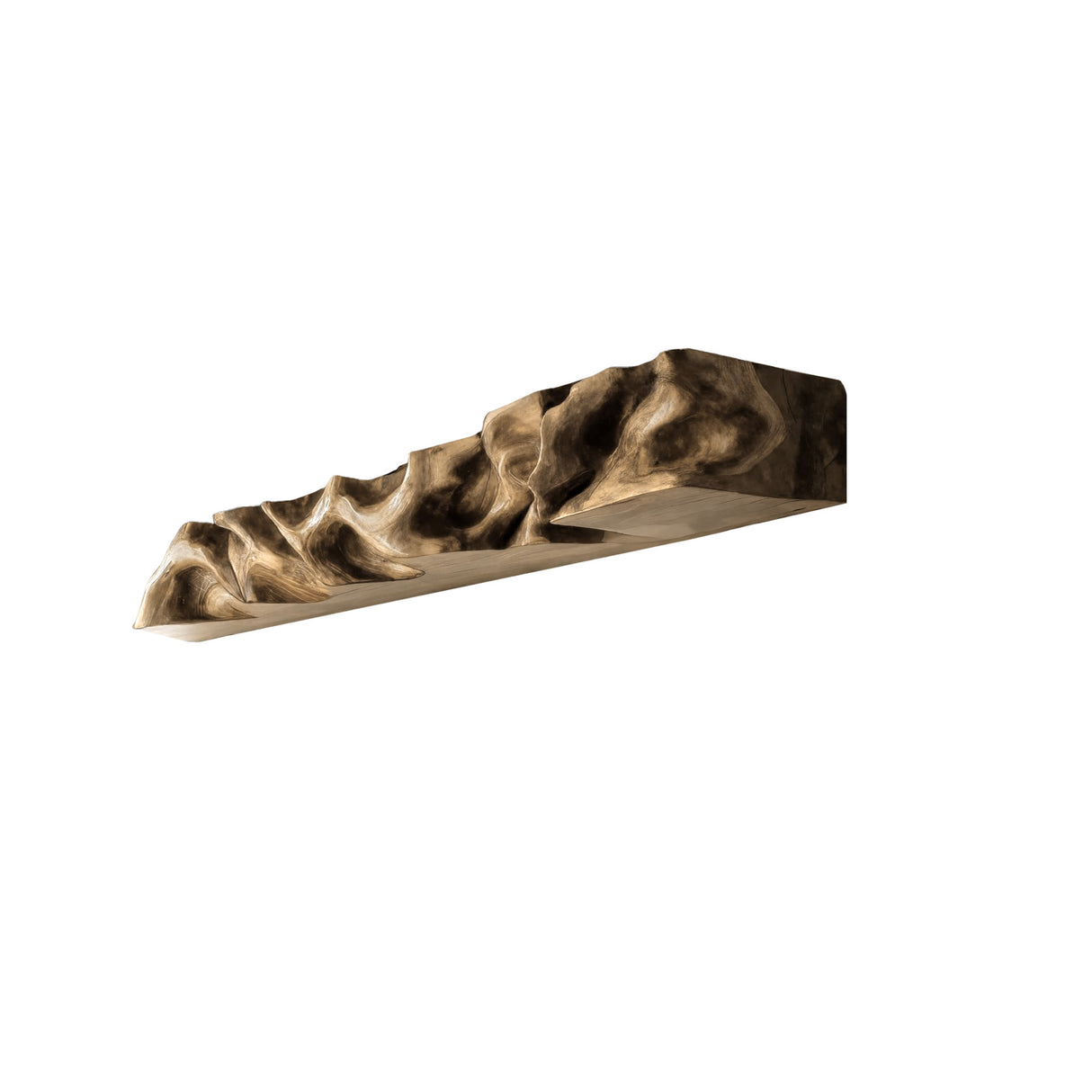Ravion Live Edge Solid Wood Floating Shelf Natural Oak - Timberustic Floating Shelf