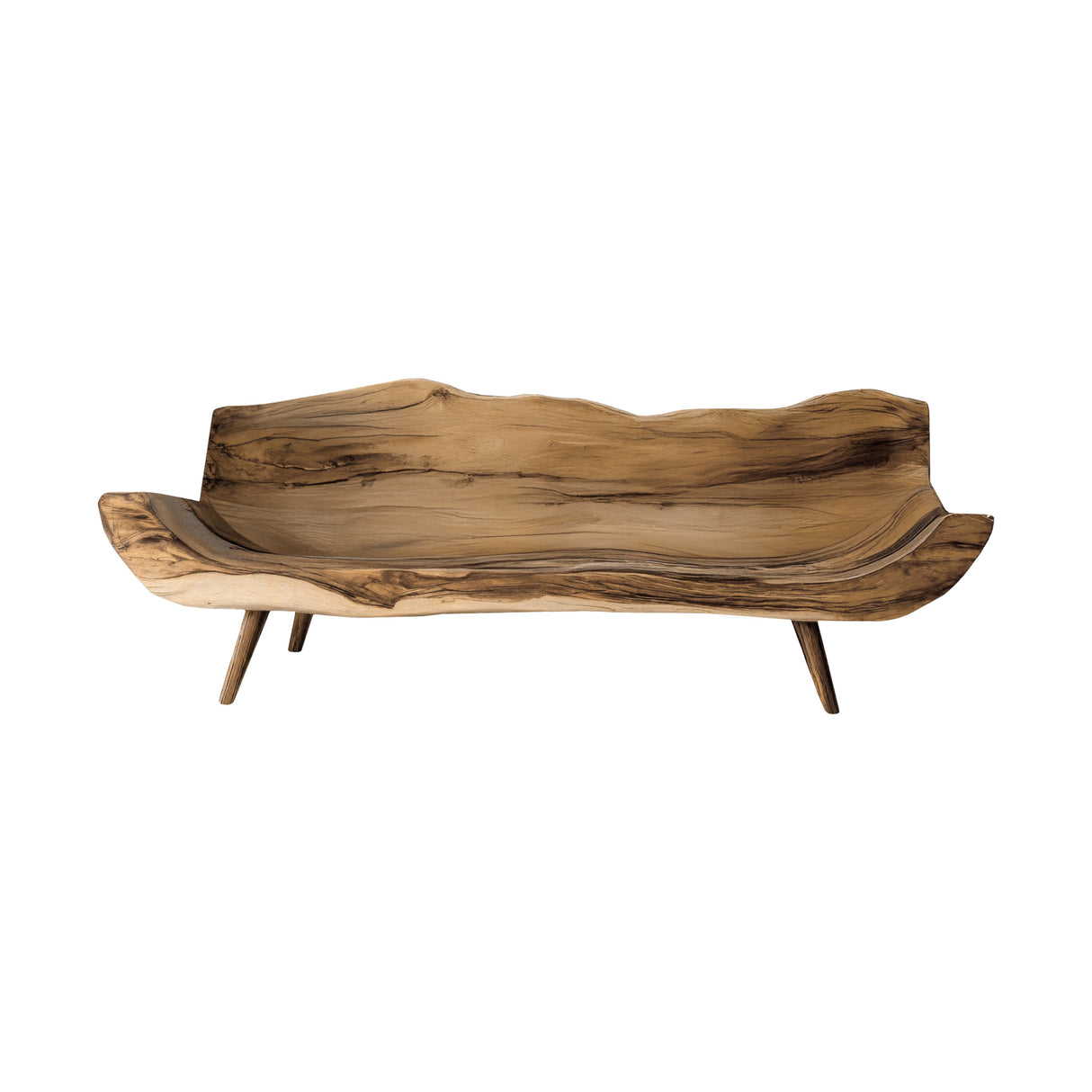 Raw Live Edge Flow Zen Solid Wood Sofa Natural Oak - Timberustic Sofa