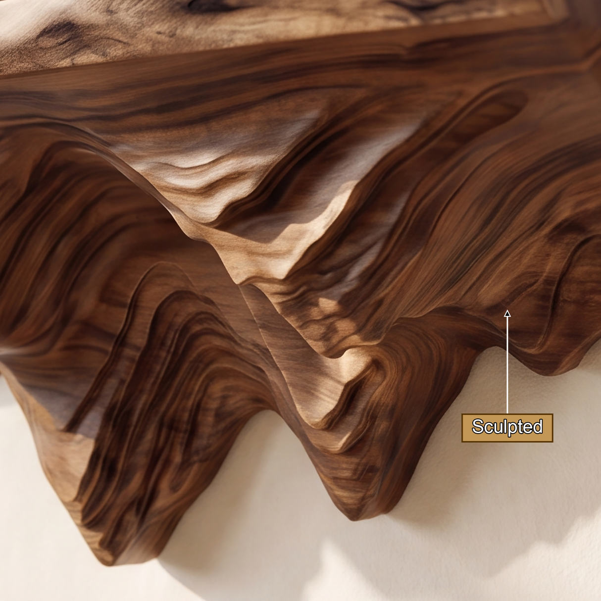 Rhovan Handcrafted Mountain Floating Shelf - Timberustic Floating Shelf