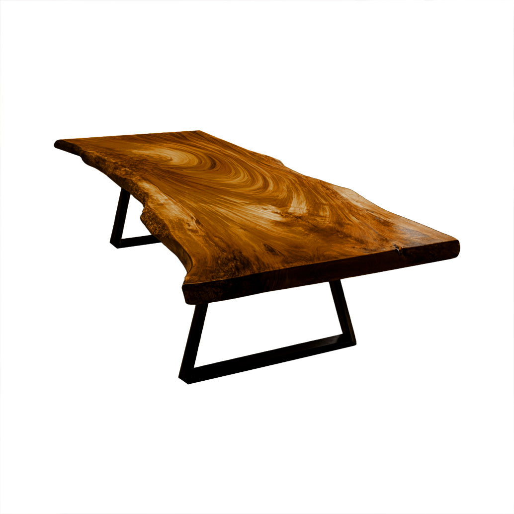 Ridgeflow Live Edge Solid Wood Dining Table Brown - Timberustic Dining Table