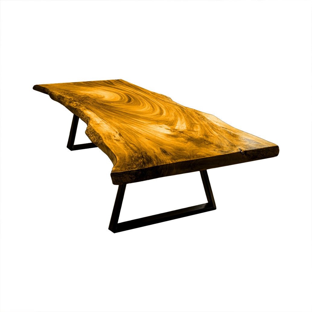 Ridgeflow Live Edge Solid Wood Dining Table Teak - Timberustic Dining Table