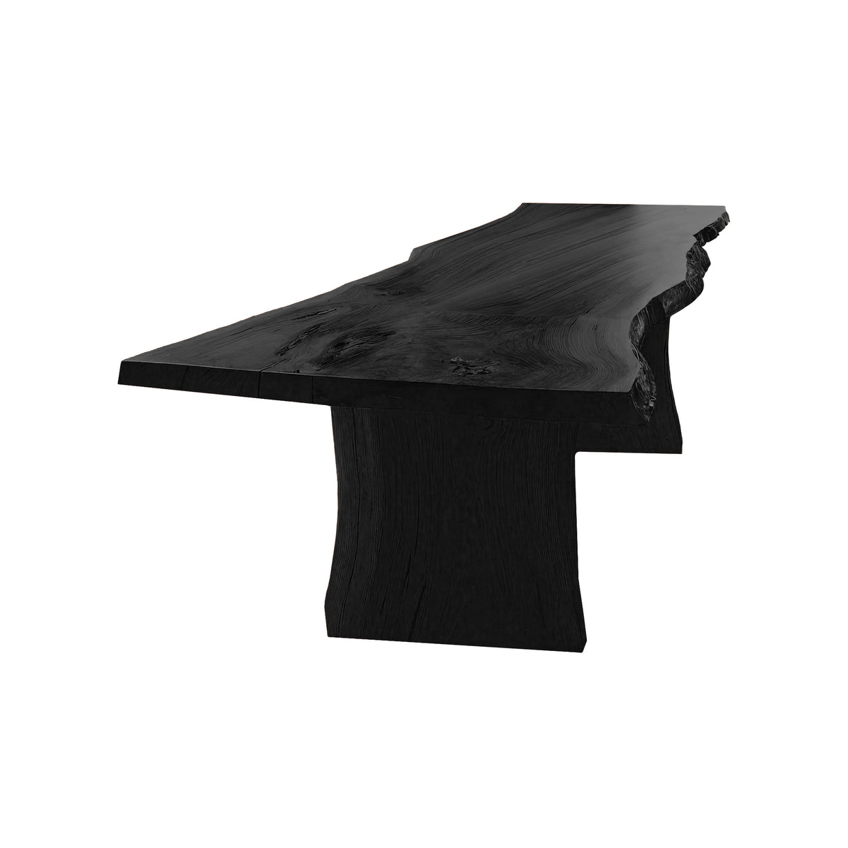 Ridgewood Live Edge Solid Wood Dining Table Black - Timberustic Dining Table