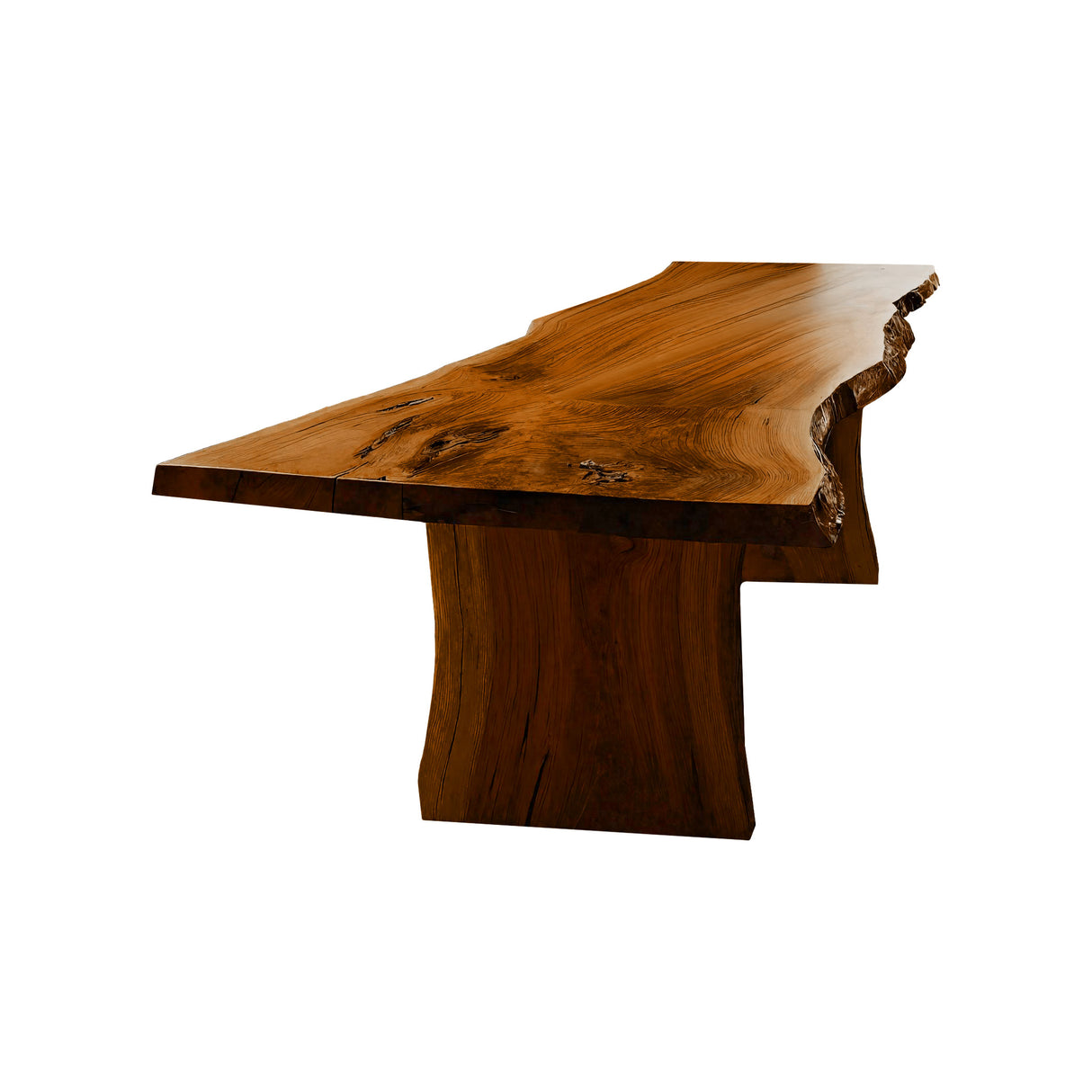 Ridgewood Live Edge Solid Wood Dining Table Brown - Timberustic Dining Table