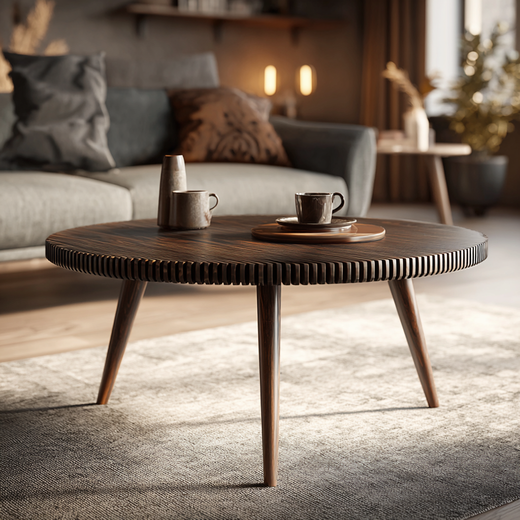 Rivaro Round Handcrafted Coffee Table