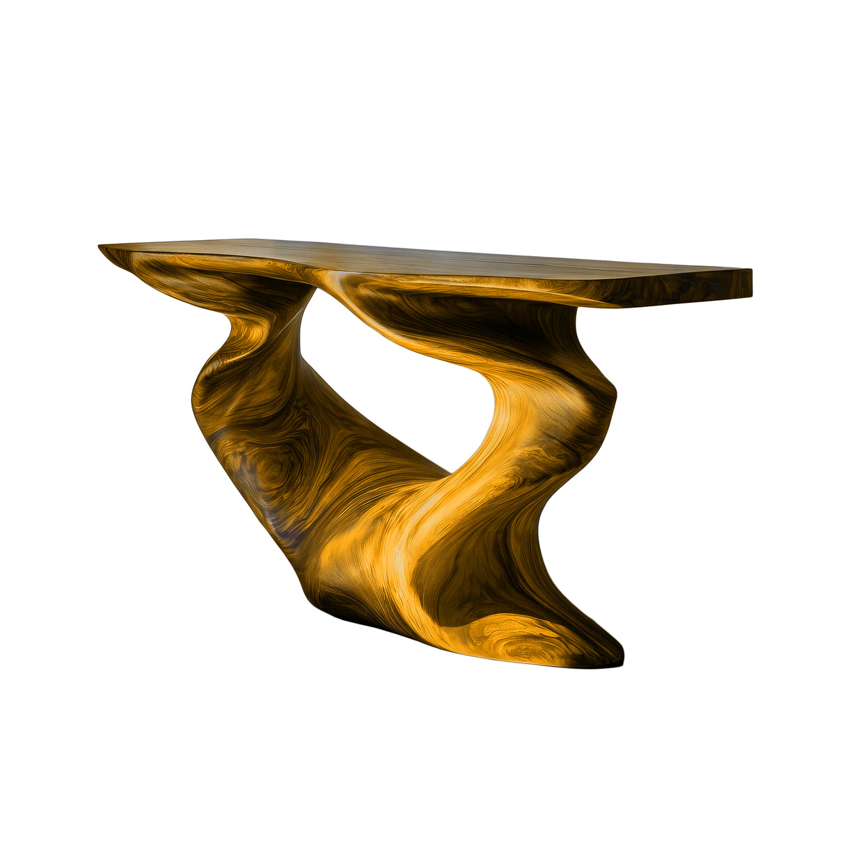 Rivenshade Sculpted Solid Wood Console Table