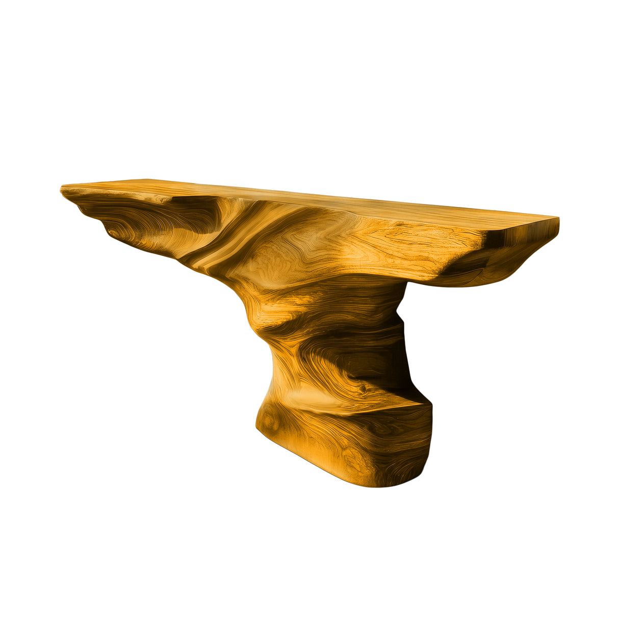 Rivermark Sculpted Solid Wood Console Table