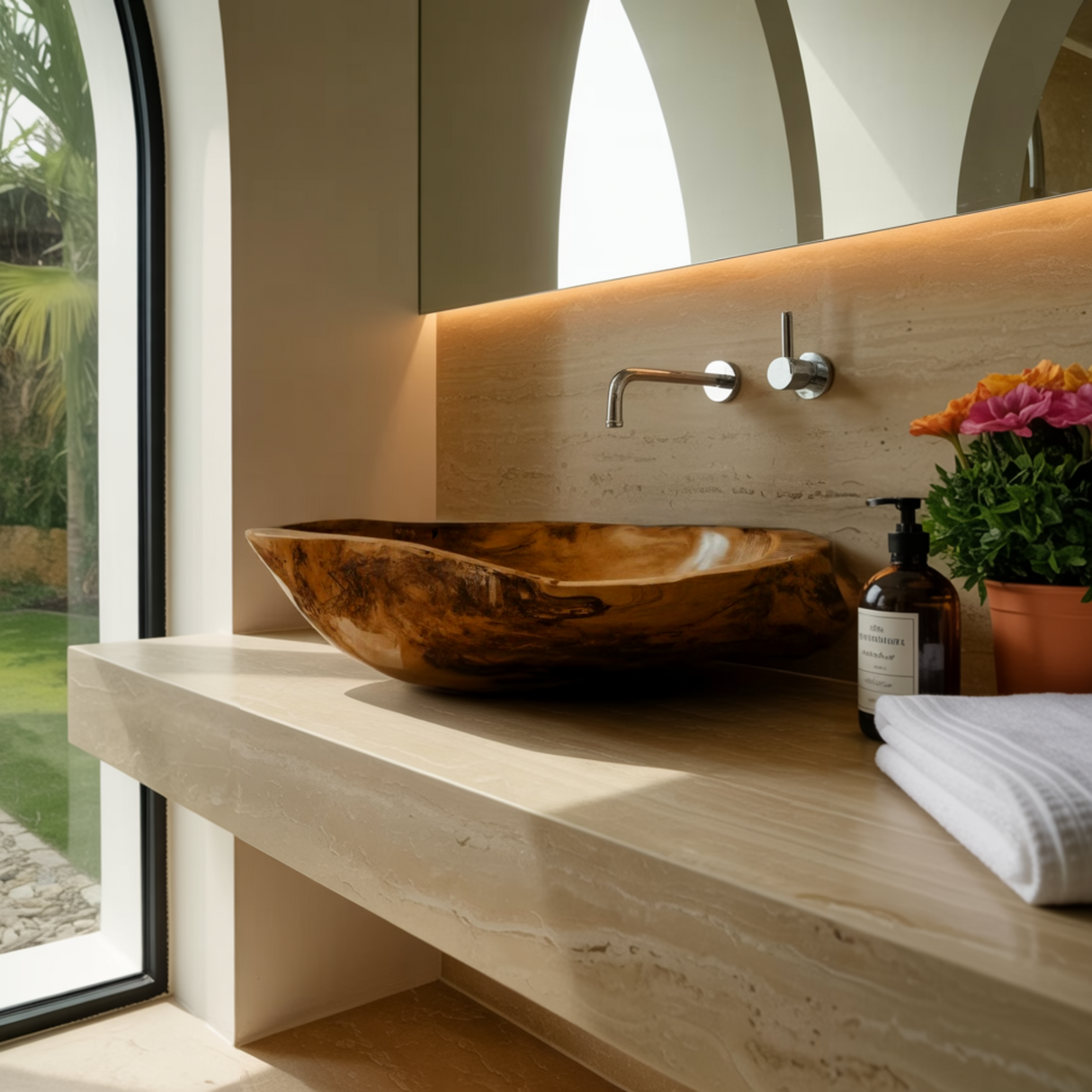 Rivermold Live Edge Wood Vessel Sink