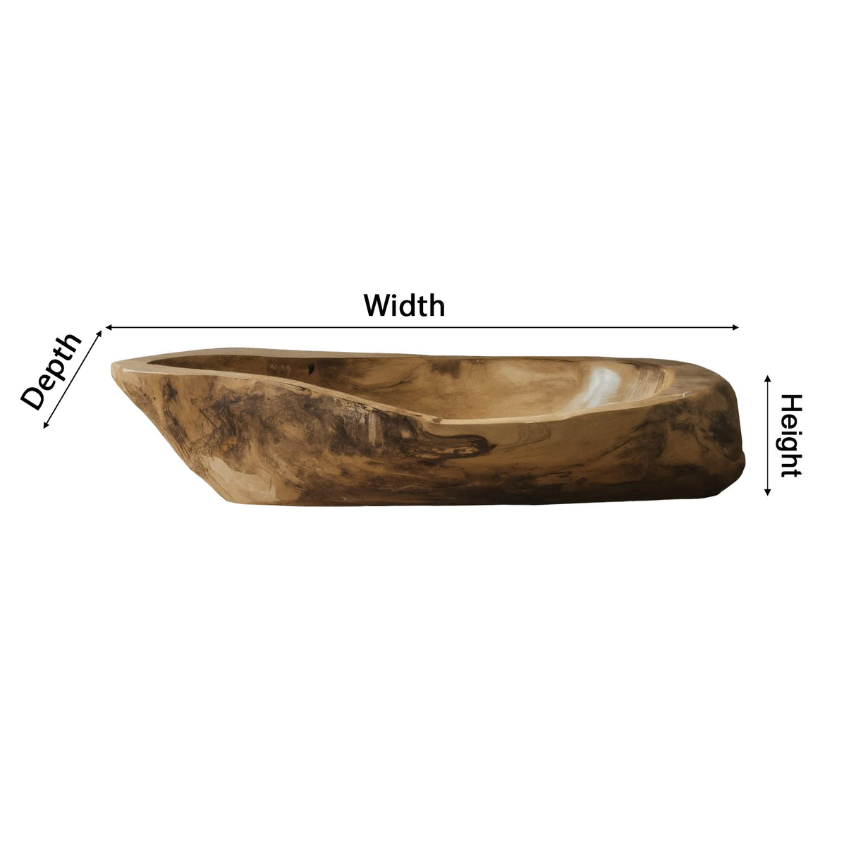 Rivermold Live Edge Wood Vessel Sink - Timberustic Vessel Sinks