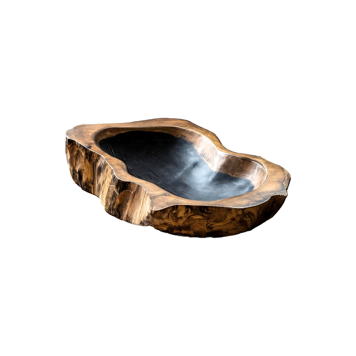 Riverstone Hollow Handcrafted Wooden Vessel Sink Natural Oak - Timberustic Vessel Sinks