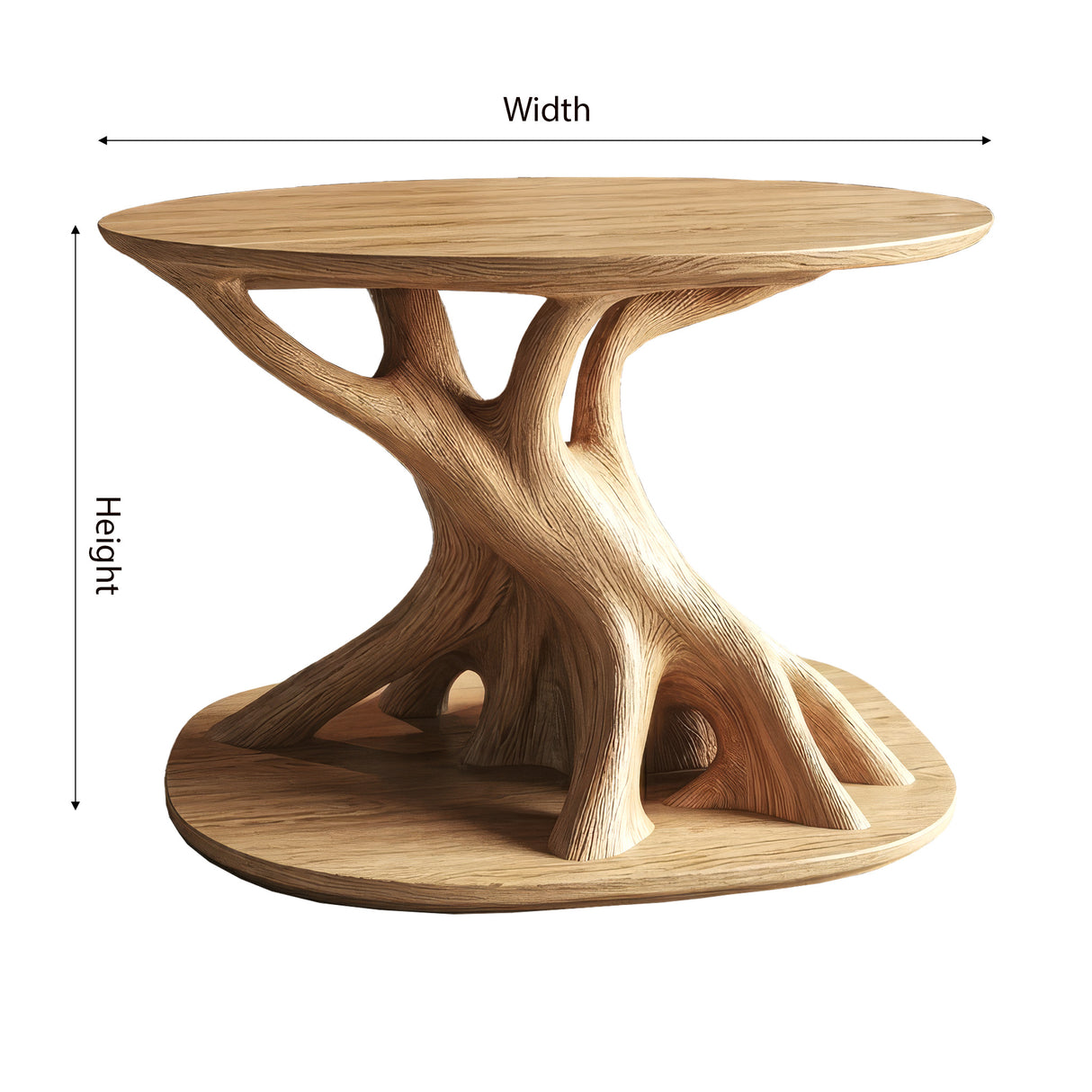 Roothaven Sculpted Solid Wood Record Player Stand - Timberustic Record Player Stand With Storage